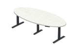 Rev.247 REV1200 Height Adjusting Meeting Table - Oval