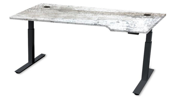 Rev.247 REV2200-7224 Height-Adjustable Desk - Right Hand L-Shape