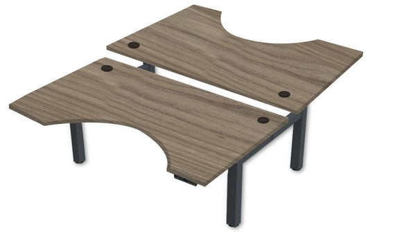 Rev.247 REV300-4830 Dual Height-Adjustable Desk - Cutout