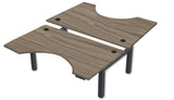 Rev.247 REV300-4830 Dual Height-Adjustable Desk - Cutout