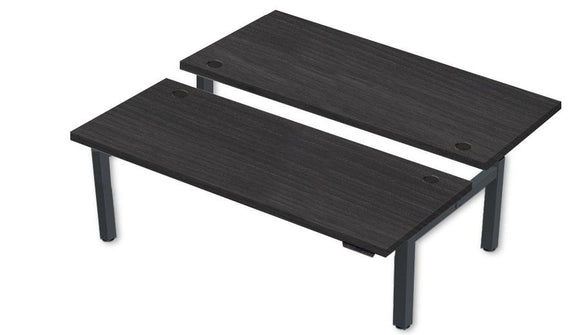 Rev.247 REV300-6024 Dual Height-Adjustable Desk - Rectangle