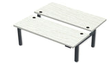 Rev.247 REV300-6024 Dual Height-Adjustable Desk - Rectangle