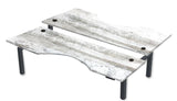 Rev.247 REV300-7224 Dual Height-Adjustable Desk - Cutout