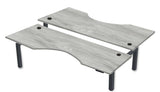 Rev.247 REV300-7224 Dual Height-Adjustable Desk - Cutout