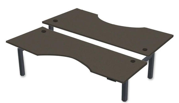 Rev.247 REV300-7224 Dual Height-Adjustable Desk - Cutout