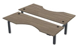 Rev.247 REV300-7224 Dual Height-Adjustable Desk - Cutout