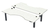 Rev.247 REV300-7224 Dual Height-Adjustable Desk - Cutout