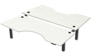 Rev.247 REV300-7230 Dual Height-Adjustable Desk - Cutout