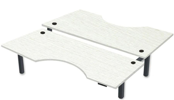 Rev.247 REV300-7230 Dual Height-Adjustable Desk - Cutout