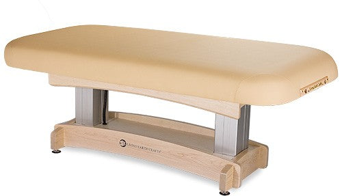 Living Earth Crafts ASPEN electric spa table, wood base, ideal for physical therapy sessions.
