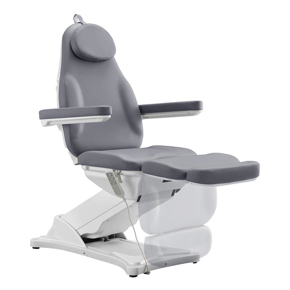 DIR Bellucci Electrical Facial Bed with adjustable armrests and headrest for comfort.