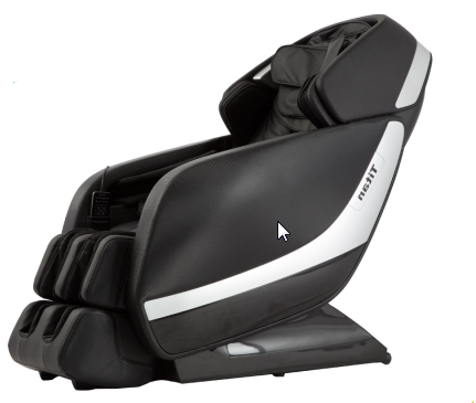 Titan Pro Jupiter XL by Titan: black & white chair with 3D massage and full body support.