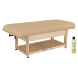 Living Earth Crafts NAPA Flat Top Spa Treatment Shelf Base Hydraulic Lift Table