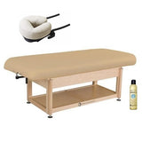 Living Earth Crafts NAPA Flat Top Spa Treatment Shelf Base Hydraulic Lift Table