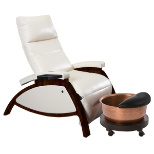 Living Earth Crafts ZG Dream™ Lounger Pedicure Package with Copper Bowl & Pedi Roll Up