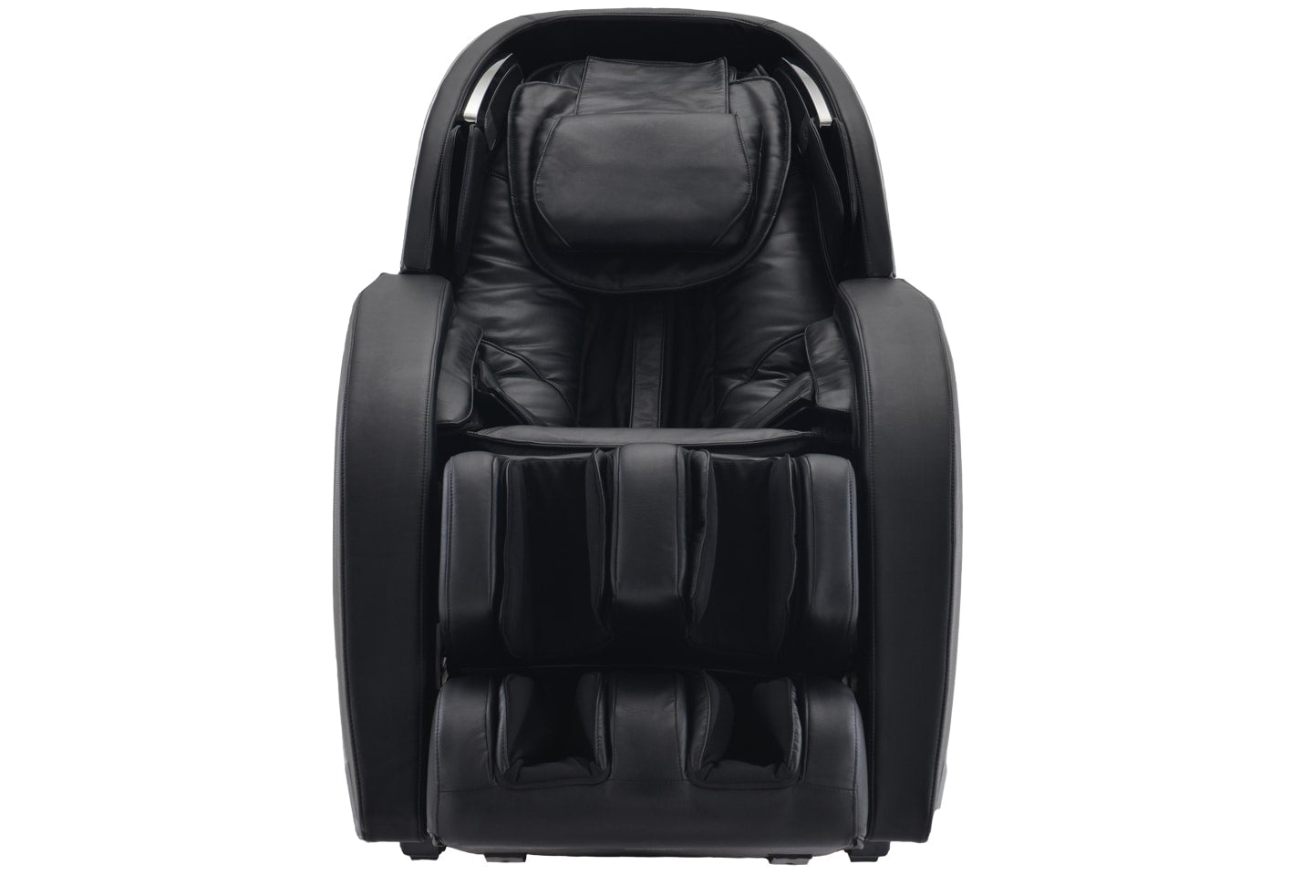 Black Infinity EVOLUTION 3D/4D Electric Massage Chair (Certified Preowned), front view.