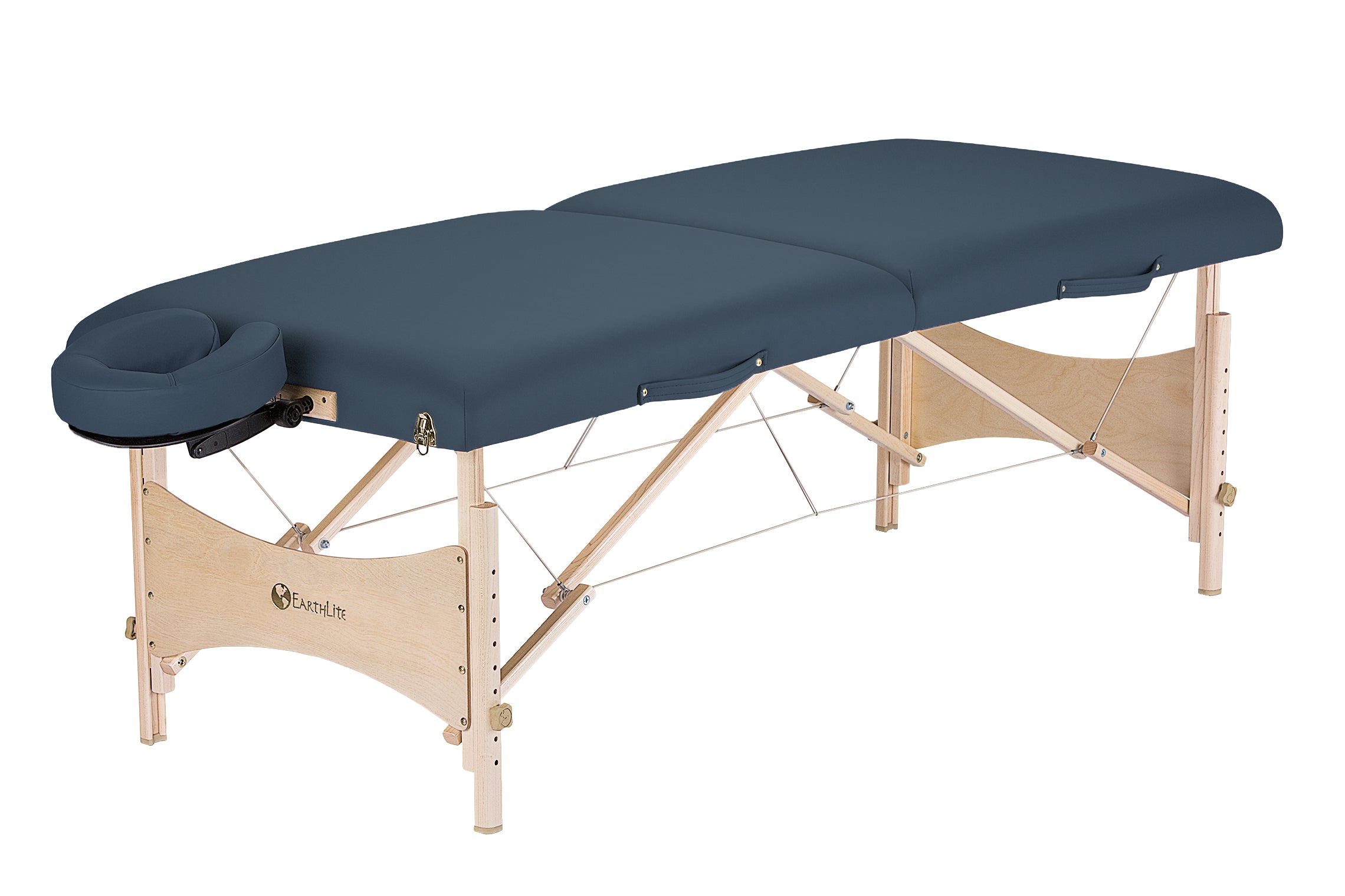 EarthLite HARMONY DX portable massage table package, eco-friendly with adjustable face cradle.