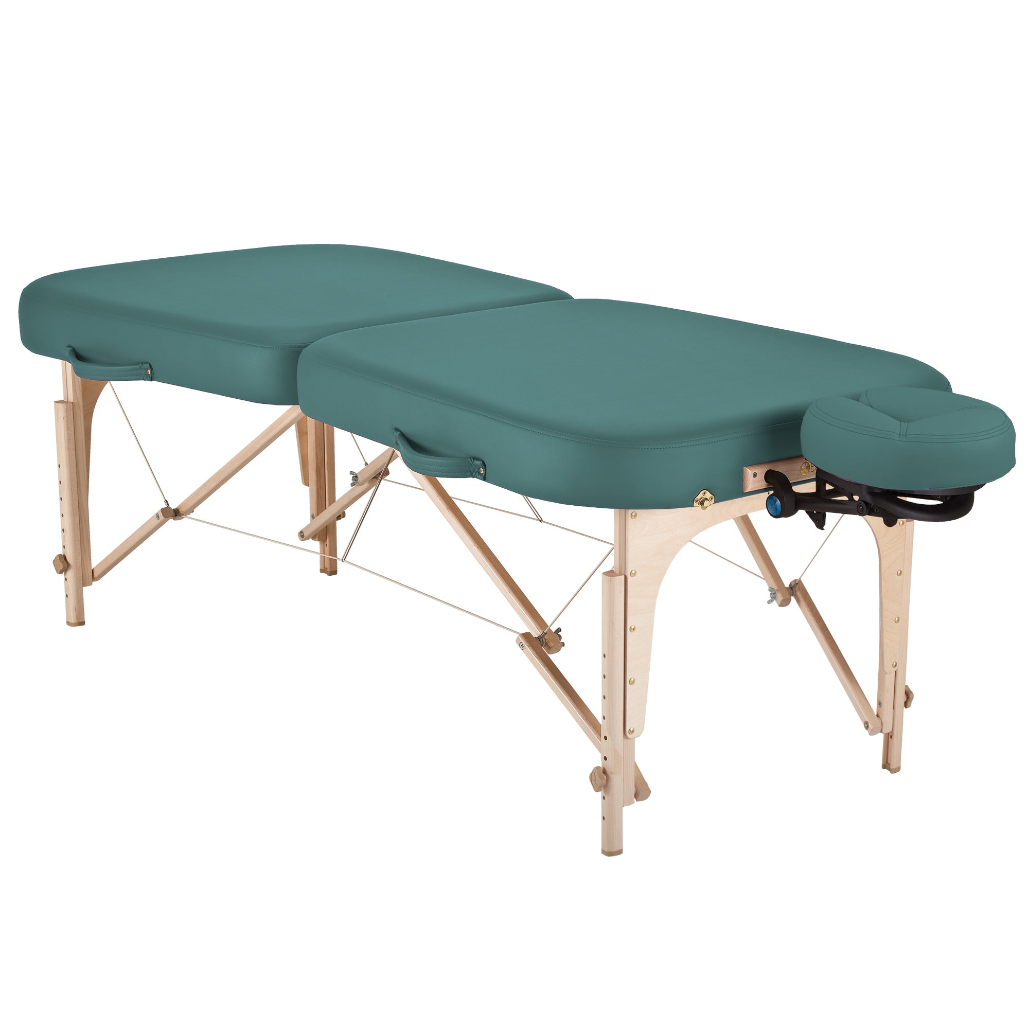 EarthLite INFINITY Portable Massage Table Package with Pro-Plush cushioning and face cradle.