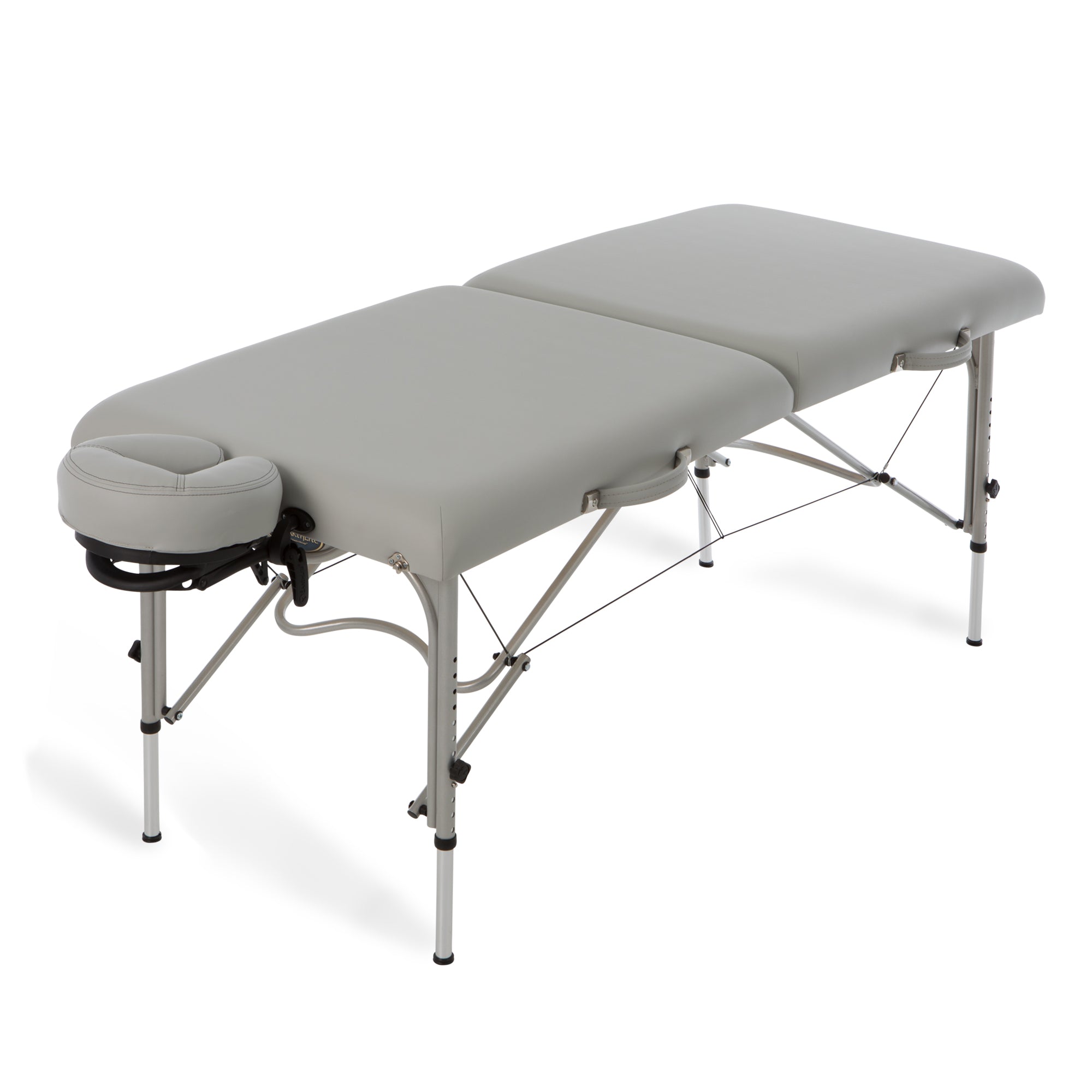 EarthLite LUNA: Ultra-lite portable massage table with padded face cradle and Reiki-ready frame.