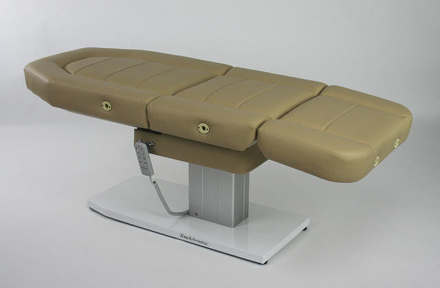 TouchAmerica MARIMBA Treatment Chair/Table with remote, perfect for facials and massages.