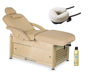 Living Earth Crafts NAPA Salon Treatment Cabinet Base w/ PowerAssist Hydraulic Lift Table