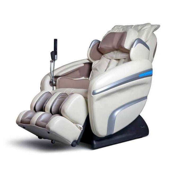 Osaki OS-7200H beige/brown massage chair with zero gravity, footrests, armrests, and control panel.