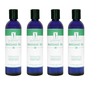 Master Massage Oil 8 oz. 4-pack REFRESHING