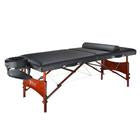 Master Massage Roma II Portable Table Package shown with wooden legs and adjustable headrest.