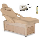 Living Earth Crafts SERENITY Salon Treatment Cabinet Base w/ PowerAssist Hydraulic Lift Table