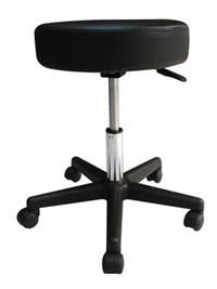 Nirvana HYDRAULIC Stool: EverSoft vinyl, foam cushioning, and five caster wheels.