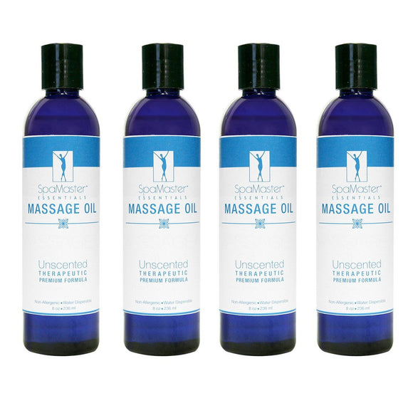 Master Massage Oil 8 oz. 4-pack UNSCENTED